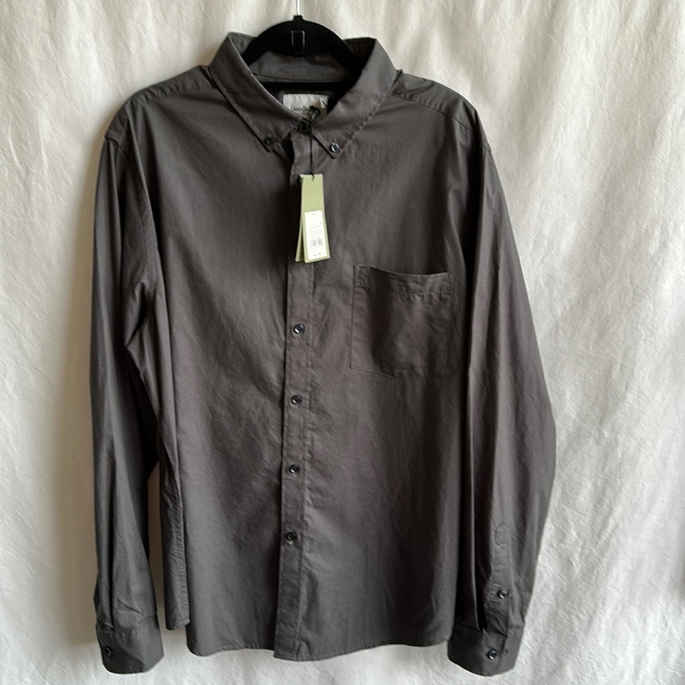 Goodfellow & Co. charcoal gray NWT men’s shirt, size XL